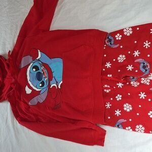 Disney Red Stitch Kids hoodie Pajama Set - Hoodie L, Pants M